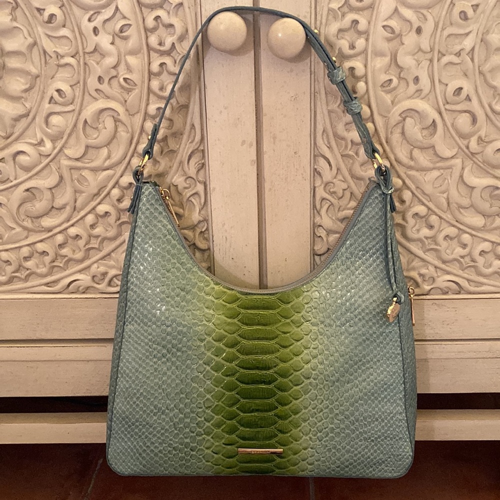 NWT Brahmin “Tabitha Limeade Rivers”          Genuine Leather Bag